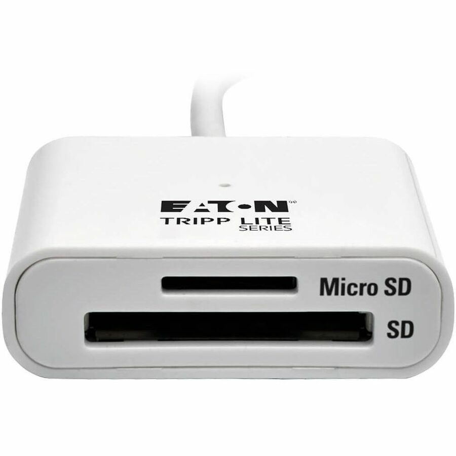 Eaton Tripp Lite Series USB 3.2 Gen 1 SuperSpeed SD/Micro SD Memory Card Media Reader with Built-In Cable, 6-in. (15.24 cm) — U352-06N-SD