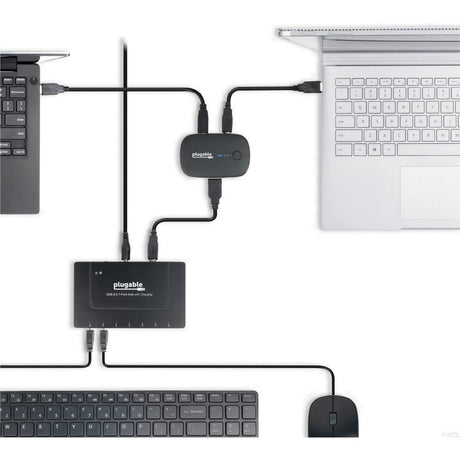 Plugable USB 3.0 Sharing Switch for One-Button Swapping of USB Device or Hub Between Two Computers — USB3-SWITCH2