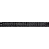 TRENDnet 24-Port Blank Keystone Shielded 1U Patch Panel, 1U 19" Rackmount Housing, Protects Against EMI/RFI Noise, Recommended With TC-K06C6A Cat6A Keystone Jacks (Sold Separately), Black, TC-KP24S