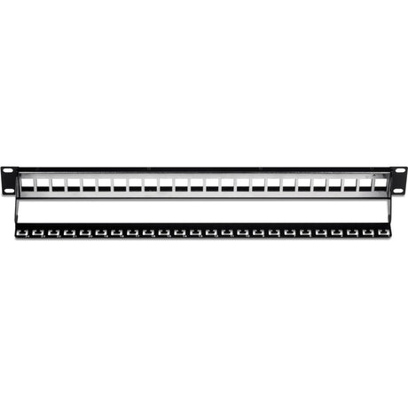 TRENDnet 24-Port Blank Keystone Shielded 1U Patch Panel, 1U 19" Rackmount Housing, Protects Against EMI/RFI Noise, Recommended With TC-K06C6A Cat6A Keystone Jacks (Sold Separately), Black, TC-KP24S