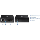 TRENDnet 100 Base-T to 100 Base-FX Multi-Mode SC Fiber Converter; Standalone; 10/100 Mbps Auto-MDIX Fast Ethernet Port; Fiber Networking up to 2 km (1.25miles); 200 Mbps Switching Capacity; TFC-FMSC