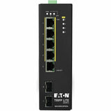 Eaton Tripp Lite Series 5-Port Lite Managed Industrial Gigabit Ethernet Switch - 10/100/1000 Mbps, PoE+ 30W, 2 GbE SFP Slots, -10° to 60°C, DIN Mount, TAA — NGI-S05C2POE4
