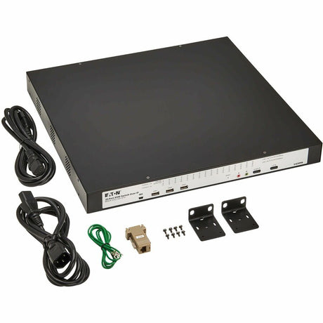 Eaton 32-Port Cat5e KVM over IP Switch - Virtual Media, 3 Remote/1 Local User, HDMI Output, 1U Rack-Mount, TAA — B064-032-04-IPH
