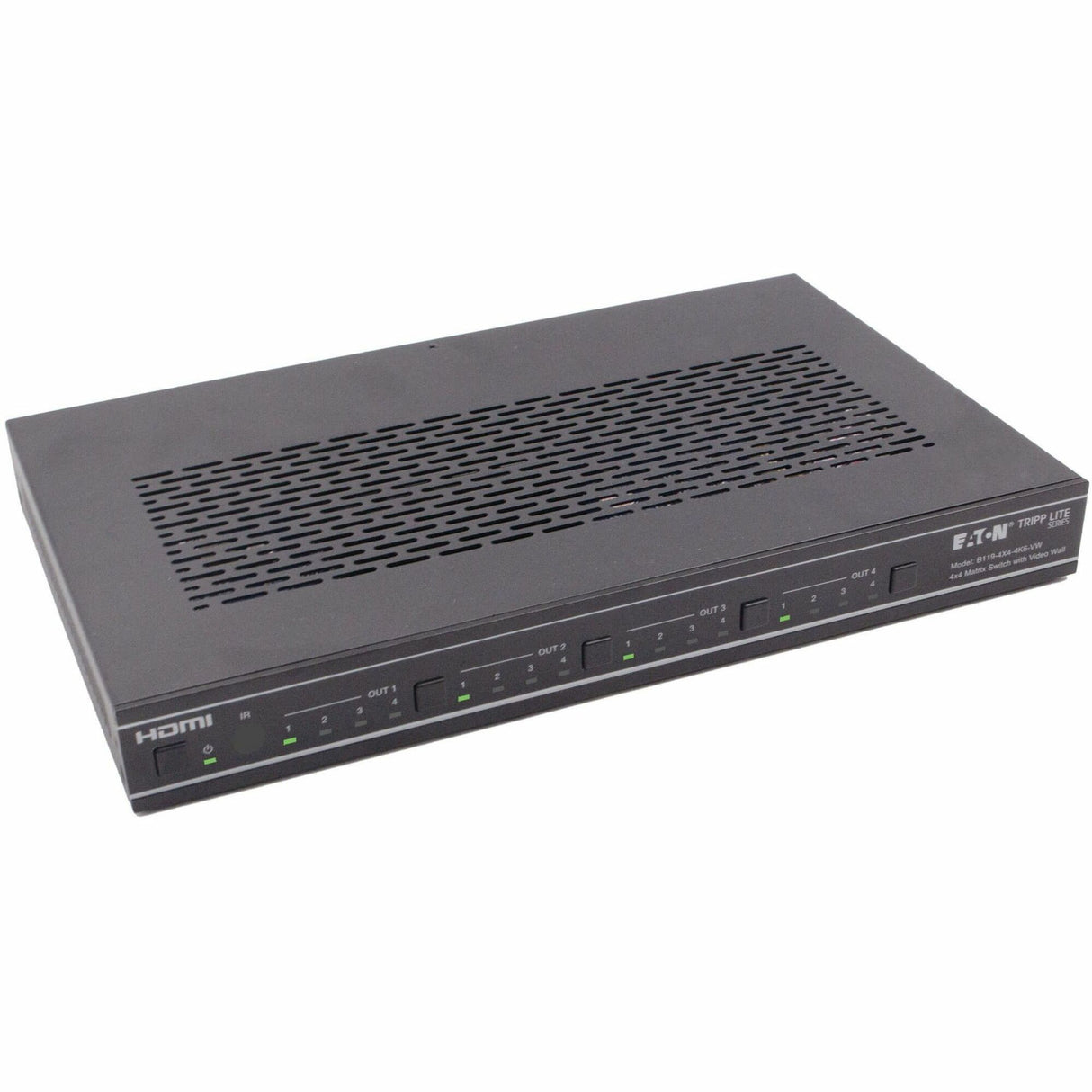 Eaton Tripp Lite Series 4x4 HDMI Matrix Switch with Video Wall Controller - 4K 60 Hz, 4 HDMI Inputs, 4 HDMI Outputs, HDR, 4: 4: 4, Multi-Resolution Support — B119-4X4-4K6-VW