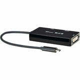 Eaton Tripp Lite Series USB-C Multiport Adapter (M/3xF) - 4K 60 Hz HDMI, DVI, VGA, HDCP, Black — U444-06NHDV4K6B