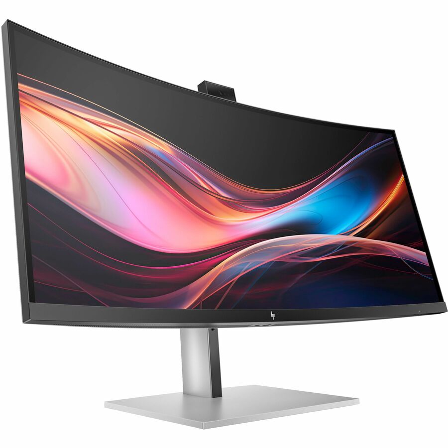 HP 734pm 34" Class Webcam UW-QHD Curved Screen LED Monitor - 21:9 — 8K157UT#ABA