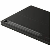 Samsung Book Cover Keyboard/Cover Case (Book Fold) Samsung Galaxy Tab S9, Galaxy Tab S9 FE Tablet - Black — EF-DX725UBEGUJ