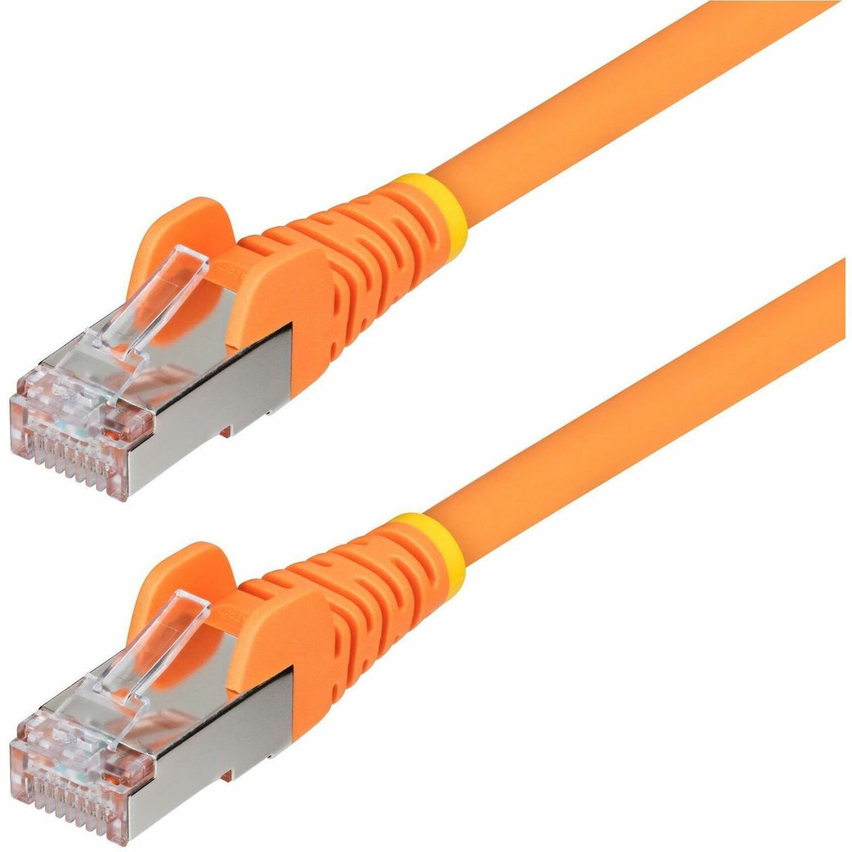 StarTech.com 6ft Orange CAT6a Ethernet Cable, Snagless RJ45, 10G, 100W PoE, S/FTP, LSZH, 27AWG Bare Copper, 500MHz, Shielded Network Cord — NLOR-6F-CAT6A-PATCH