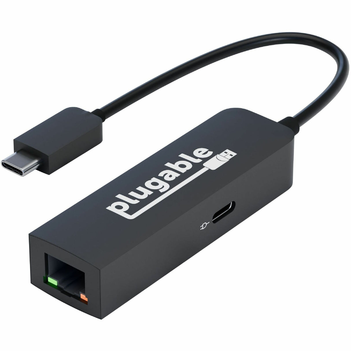Plugable USB C to Ethernet Adapter 2.5Gb with 100W USB-C PD Charging, 2.5 Gigabit Type C USB Ethernet Adapter — USBC-E2500PD