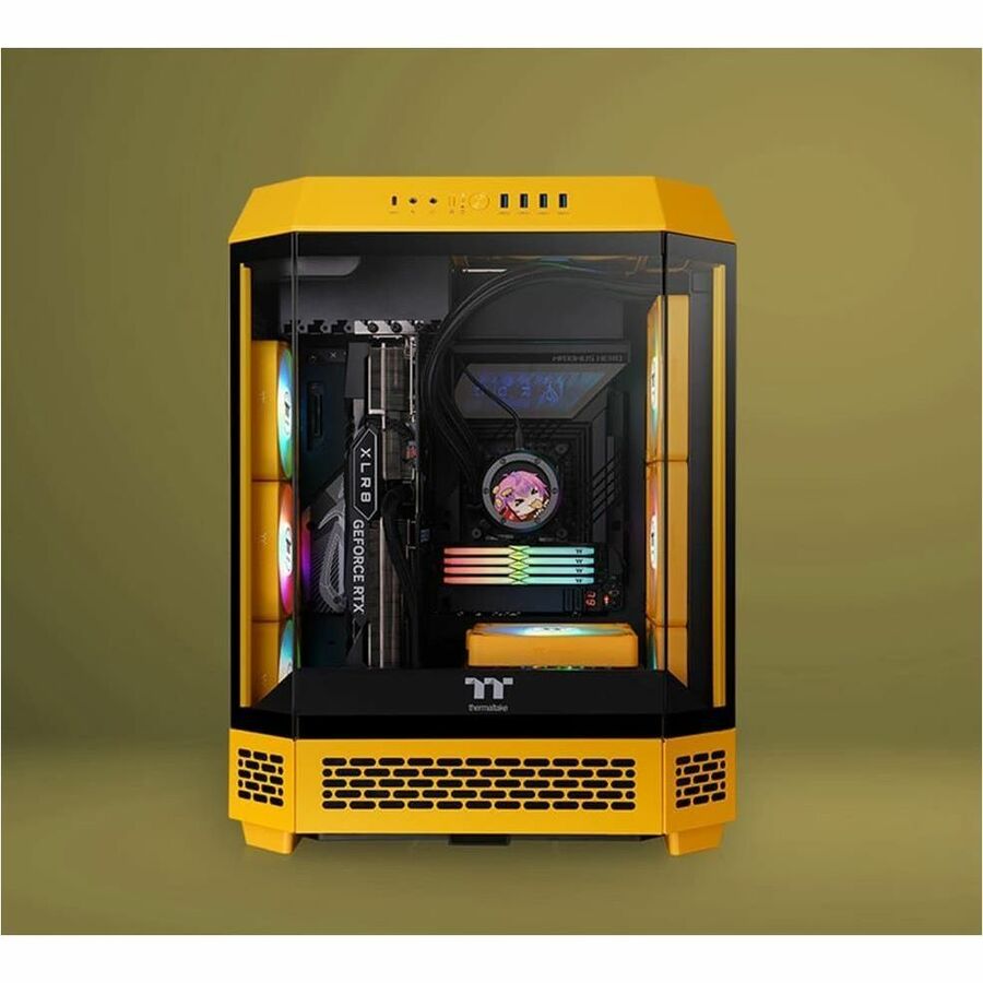 Thermaltake The Tower 600 Bumblebee Mid Tower Chassis — CA-1Z1-00M4WN-00