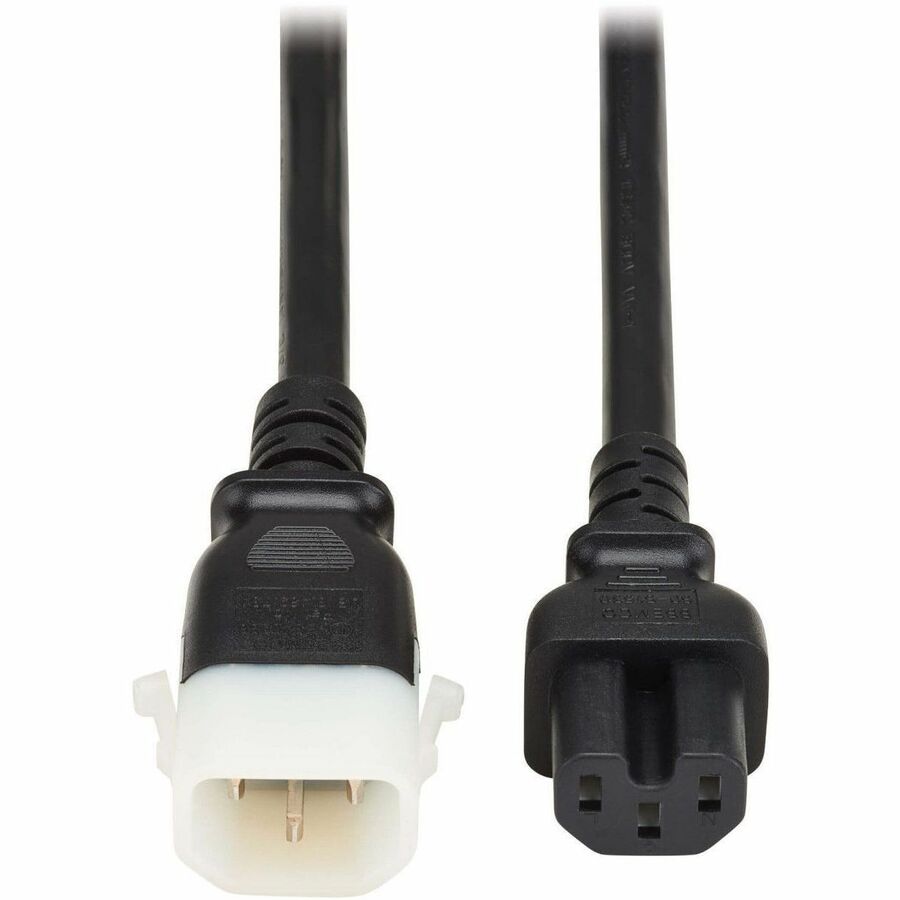 Eaton Tripp Lite Series PDU Power Cords, C15 to P-Lock C14 - Heavy-Duty, 15A, 250V, 14 AWG, 3 ft. (0.9 m), Black, 6 Pack — P018-E03-6