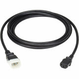 Eaton Tripp Lite Series PDU Power Cord, C13 to P-Lock C14 - North America and Europe Rated, 10A, 250V, 18 AWG, 10 ft. (3.1 m), Black — P004-E10
