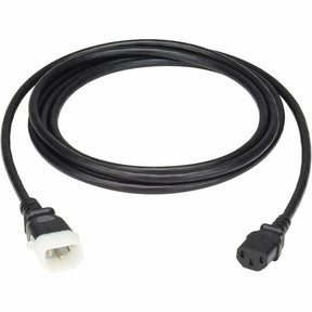 Eaton Tripp Lite Series PDU Power Cord, C13 to P-Lock C14 - North America and Europe Rated, 10A, 250V, 18 AWG, 10 ft. (3.1 m), Black — P004-E10