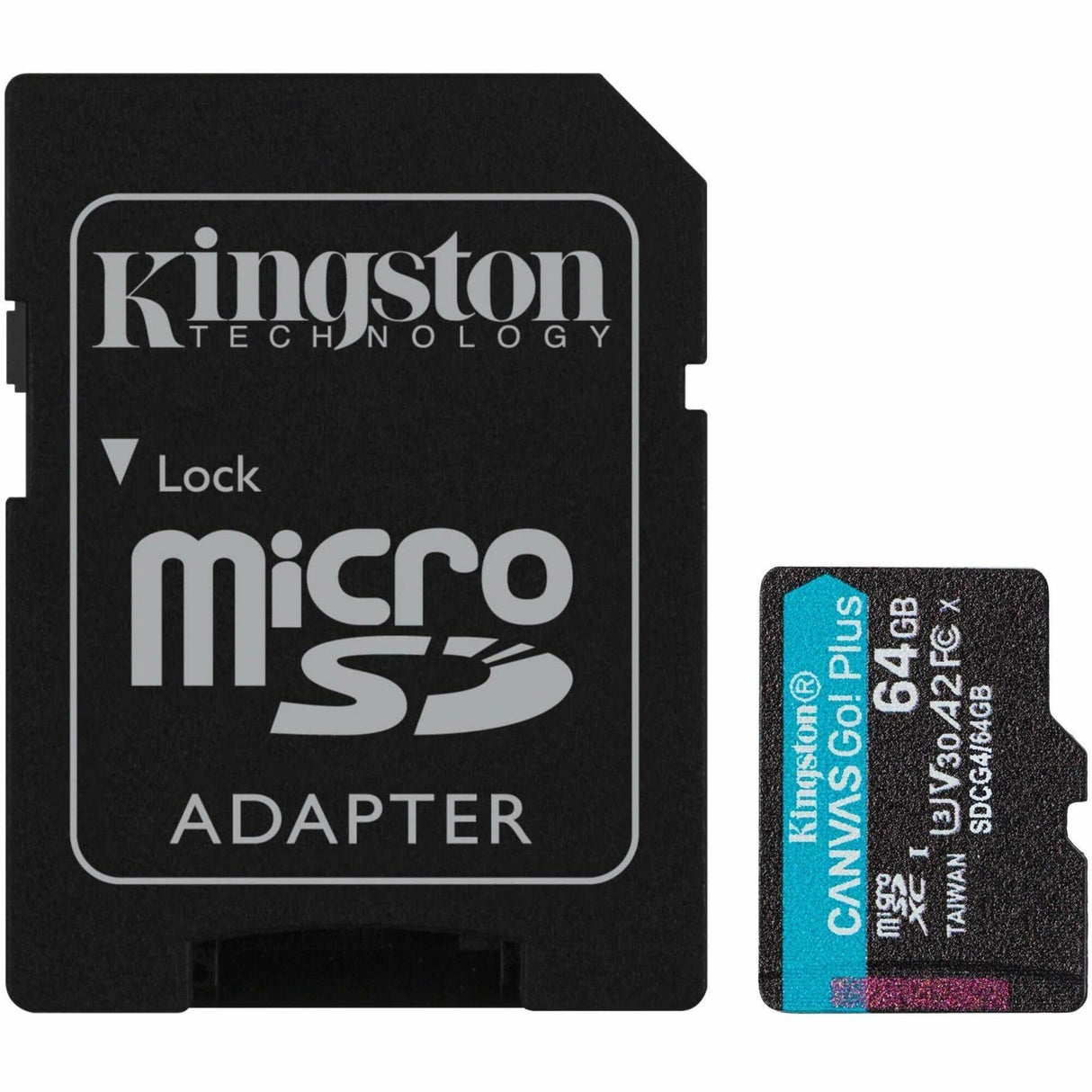 Kingston Canvas Go! Plus 64 GB Class 10/UHS-I (U3) V30 microSDXC — SDCG4/64GB