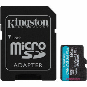 Kingston Canvas Go! Plus 64 GB Class 10/UHS-I (U3) V30 microSDXC — SDCG4/64GB