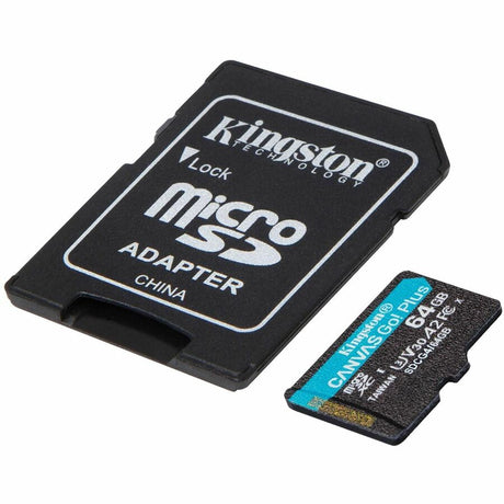 Kingston Canvas Go! Plus 64 GB Class 10/UHS-I (U3) V30 microSDXC — SDCG4/64GB