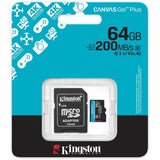 Kingston Canvas Go! Plus 64 GB Class 10/UHS-I (U3) V30 microSDXC — SDCG4/64GB