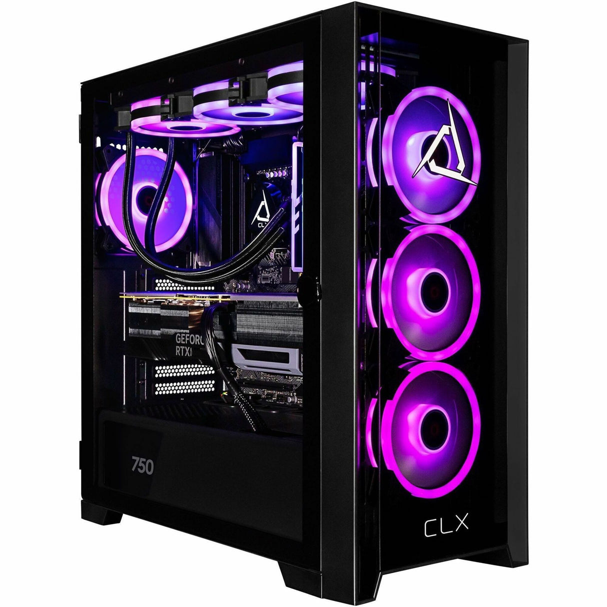 CLX SET TGMSETRTA5302BM Gaming Desktop Computer - AMD Ryzen 7 7800X3D - 32 GB - 2 TB SSD - Mid-tower - Black — TGMSETRTA5302BM