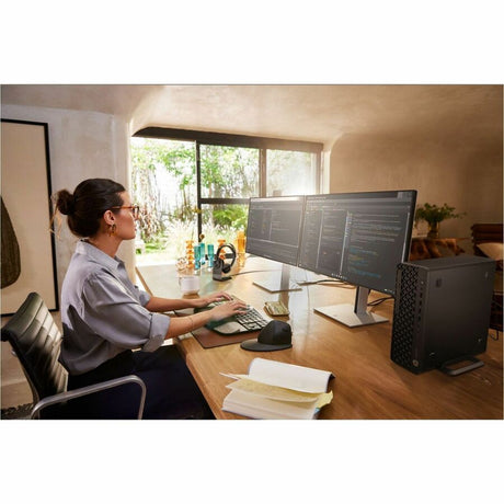 HP EliteDesk 8 G1i Desktop Computer - Intel Core Ultra 5 235 - vPro Technology - 32 GB - 512 GB SSD - Small Form Factor - Jack Black - Smart Buy — BH9E5UT#ABA