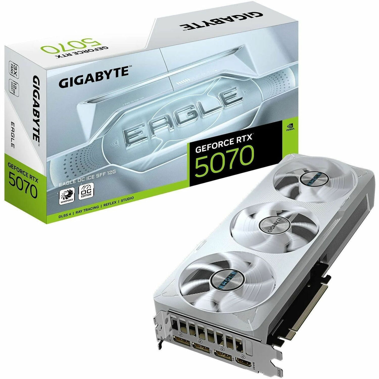 Gigabyte NVIDIA GeForce RTX 5070 Graphic Card - 12 GB GDDR7 — GV-N5070EAGLEOC ICE-12GD