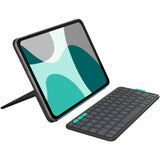 Logitech Flip Folio, Keyboard Case for iPad Pro 11-inch (M4) & iPad Air 11-inch (M2 & M3)(5th Gen - 2024) - Graphite — 920-013369
