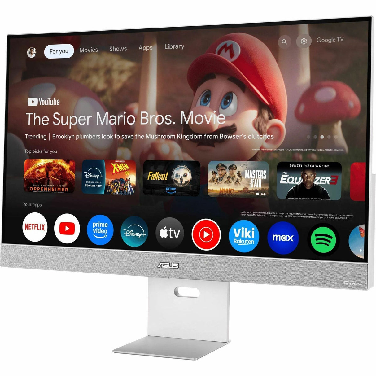 Asus ZenScreen MS32UC 32" Class 4K UHD Smart LED Monitor - 16:9 - Silver — MS32UC