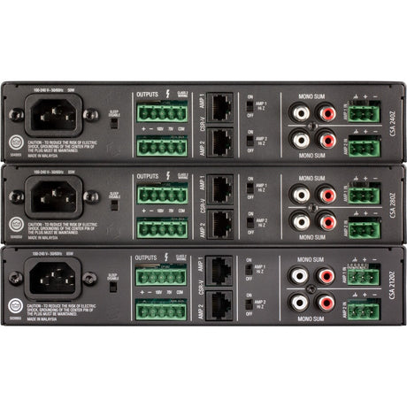 JBL Commercial Commercial 280Z Amplifier - 160 W RMS - 2 Channel - Black — NCSA280Z-U-US