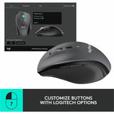 Logitech M705 Marathon Wireless Mouse, 2.4 GHz USB Unifying Receiver, 1000 DPI, 5-Programmable Buttons, Black — 910-001935
