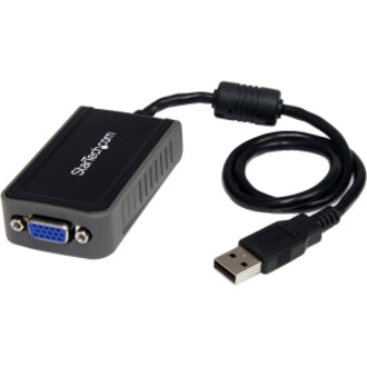StarTech.com USB 2.0 to VGA Adapter, USB to VGA Monitor Converter for Windows, 1440x900 (no support for macOS/ChromeOS/Linux) - TAA — USB2VGAE2