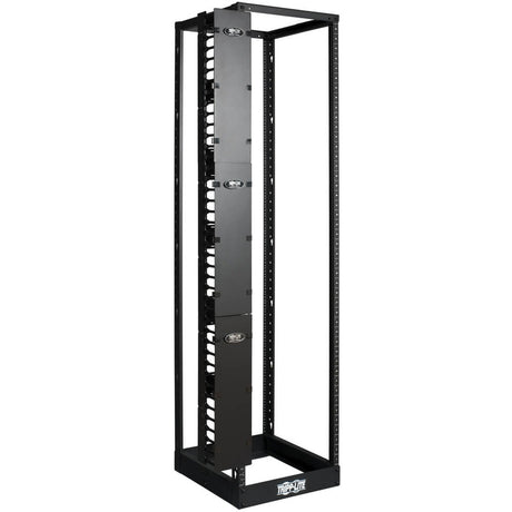 Eaton Tripp Lite Series SmartRack 6-in. (15.24 cm) Wide High Capacity Vertical Cable Manager - Double finger duct with cover — SRCABLEVRT6