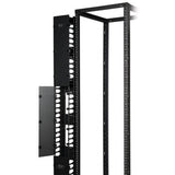 Eaton Tripp Lite Series SmartRack 6-in. (15.24 cm) Wide High Capacity Vertical Cable Manager - Double finger duct with cover — SRCABLEVRT6