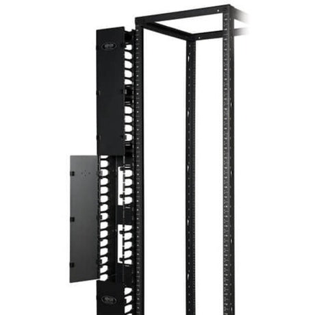 Eaton Tripp Lite Series SmartRack 6-in. (15.24 cm) Wide High Capacity Vertical Cable Manager - Double finger duct with cover — SRCABLEVRT6