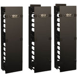 Eaton Tripp Lite Series SmartRack 6-in. (15.24 cm) Wide High Capacity Vertical Cable Manager - Double finger duct with cover — SRCABLEVRT6