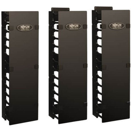 Eaton Tripp Lite Series SmartRack 6-in. (15.24 cm) Wide High Capacity Vertical Cable Manager - Double finger duct with cover — SRCABLEVRT6