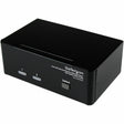 StarTech.com 2 Port DVI VGA Dual Monitor KVM Switch USB with Audio & USB 2.0 Hub — SV231DDVDUA