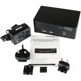 StarTech.com 2 Port DVI VGA Dual Monitor KVM Switch USB with Audio & USB 2.0 Hub — SV231DDVDUA