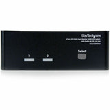 StarTech.com 2 Port DVI VGA Dual Monitor KVM Switch USB with Audio & USB 2.0 Hub — SV231DDVDUA