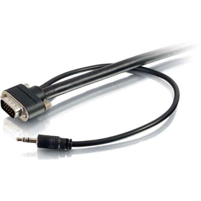 C2G 25ft Select VGA + 3.5mm Stereo Audio Cable-In-Wall CMG-Rated VGA Cable — 50228