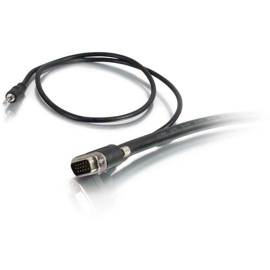 C2G 25ft Select VGA + 3.5mm Stereo Audio Cable-In-Wall CMG-Rated VGA Cable — 50228