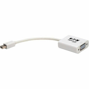 Eaton Tripp Lite Series Keyspan Mini DisplayPort to Active VGA Adapter, Video Converter (M/F), White, 6-in. (15.24 cm), TAA — P137-06N-VGA