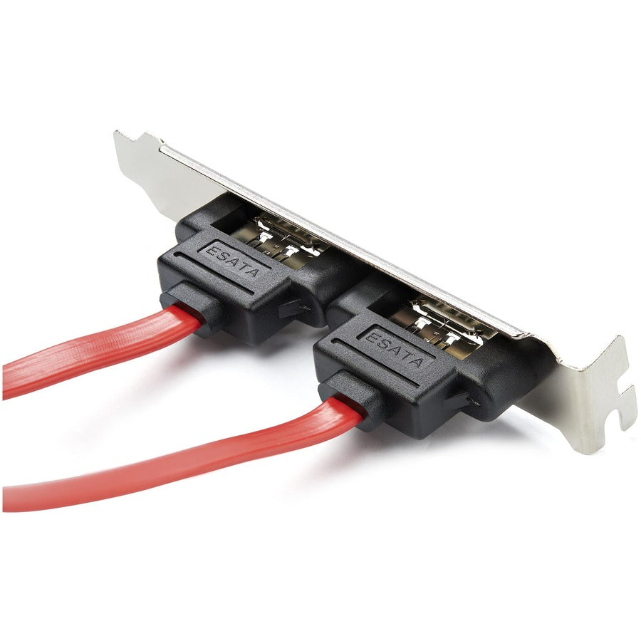 StarTech.com 2 Port SATA to eSATA Slot Plate Bracket - Serial ATA internal to external panel - 7 pin Serial ATA - 7 pin external Serial ATA — ESATAPLATE2