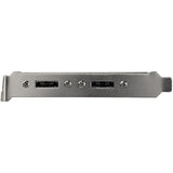 StarTech.com 2 Port SATA to eSATA Slot Plate Bracket - Serial ATA internal to external panel - 7 pin Serial ATA - 7 pin external Serial ATA — ESATAPLATE2