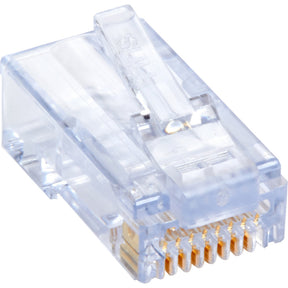 Black Box CAT6 EZ RJ45 Modular Plug Connector-Unshielded TAA 100-Pack — C6EZUP-100PAK