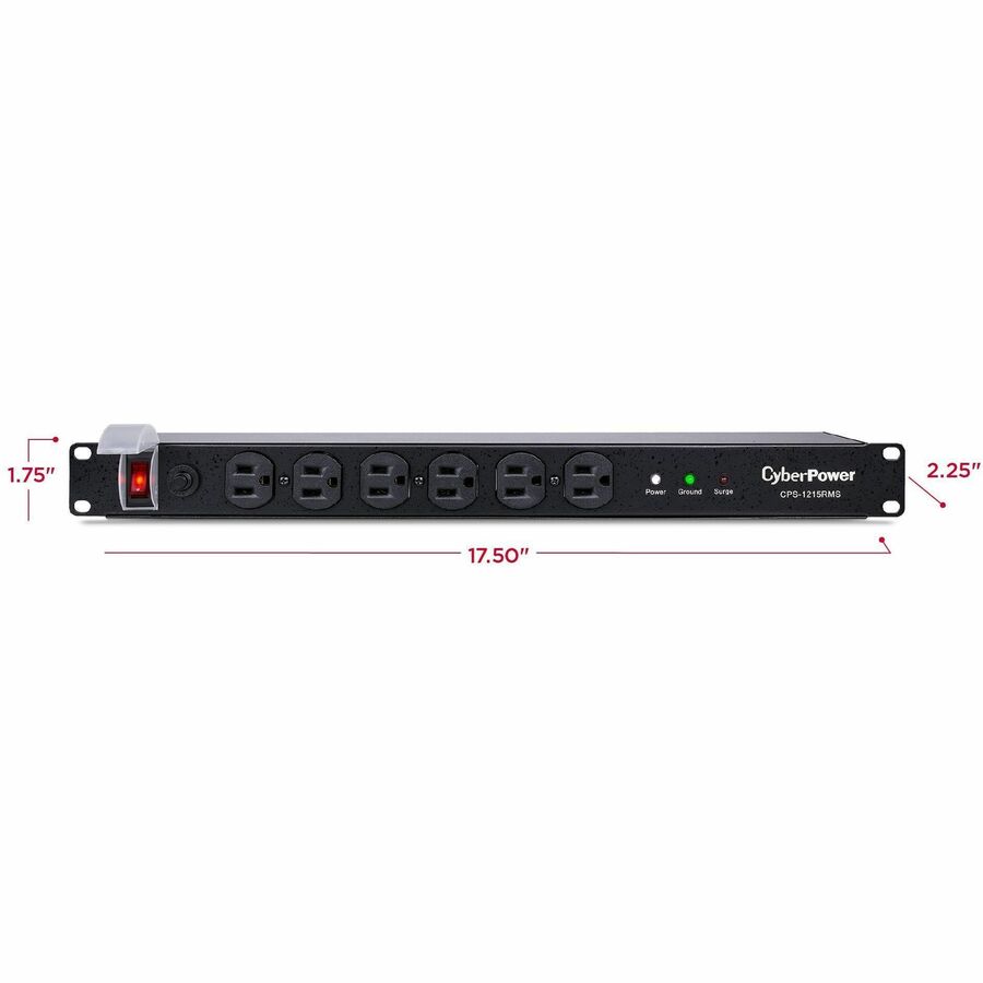 CyberPower CPS1215RMS Rackbar 12 - Outlet Surge with 1800 J — CPS-1215RMS