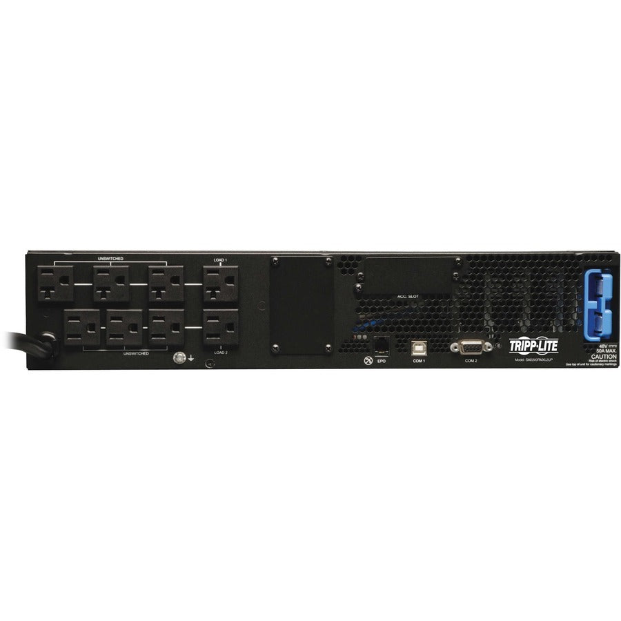 Eaton Tripp Lite Series SmartPro 120V 2200VA 1920W Line-Interactive Sine Wave UPS, 2U, Extended Run, Network Card Options, LCD, USB, DB9 — SM2200RMXL2UP