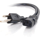 C2G 10ft Power Cord - 18 AWG - NEMA 5-15P to IEC320C13 - Computer Power — 03134