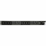 Eaton Tripp Lite Series 5.8kW Single-Phase 200-240V Basic PDU, 10 C13 Outlets, NEMA L6-30P Input, 12 ft. (3.66 m) Cord, 1U Rack-Mount — PDUH30HV