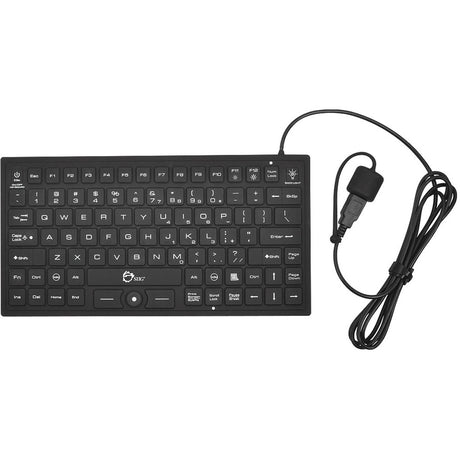 SIIG Industrial/Medical Grade Washable Backlit Keyboard with Pointing Device — JK-US0911-S1