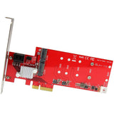StarTech.com 2x M.2 NGFF SSD RAID Controller Card plus 2x SATA III Ports - PCIe - Two Slot PCI Express M.2 RAID Card plus Two SATA Ports — PEXM2SAT3422