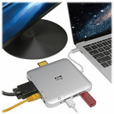 Eaton Tripp Lite Series USB-C Dock, Dual Display - 4K HDMI/mDP, VGA, USB 3.x (5Gbps), USB-A/C Hub, GbE, 60W PD Charging — U442-DOCK2-S